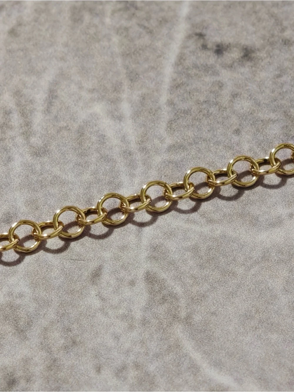 CHANEL Gold and Black Enamel Logo Link Necklace